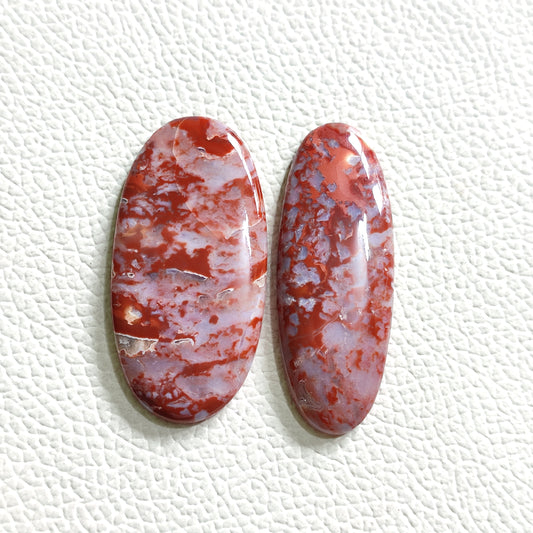 Natural Red Moss Agate Gemstone A31