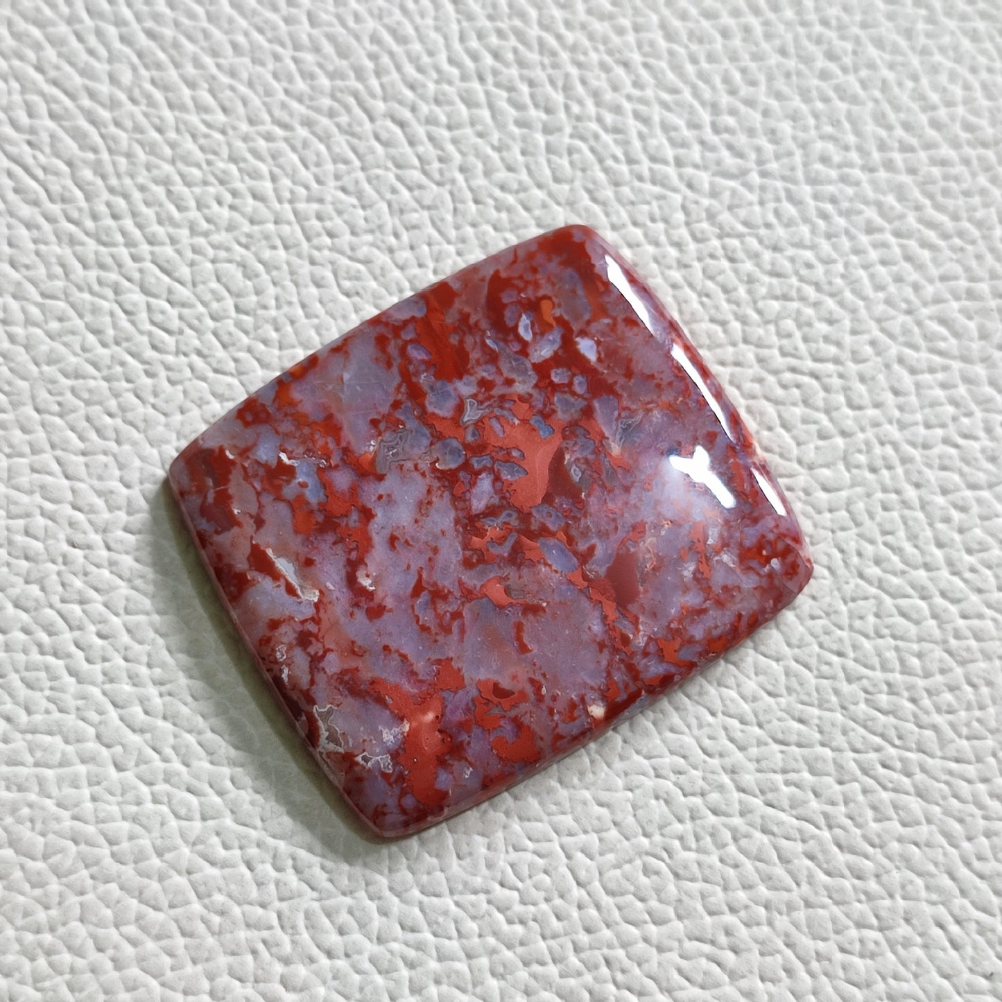 Natural Red Moss Agate Gemstone A45