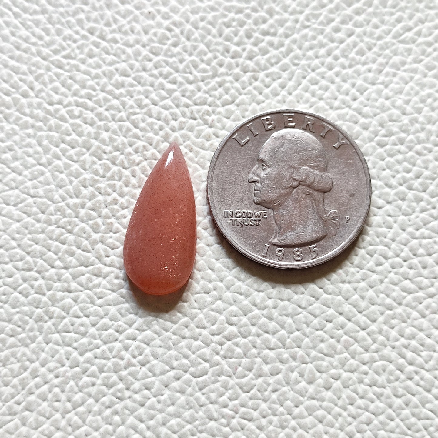 Fine Quality Natural Sunstone Cabochon Gemstone Pair (A119)