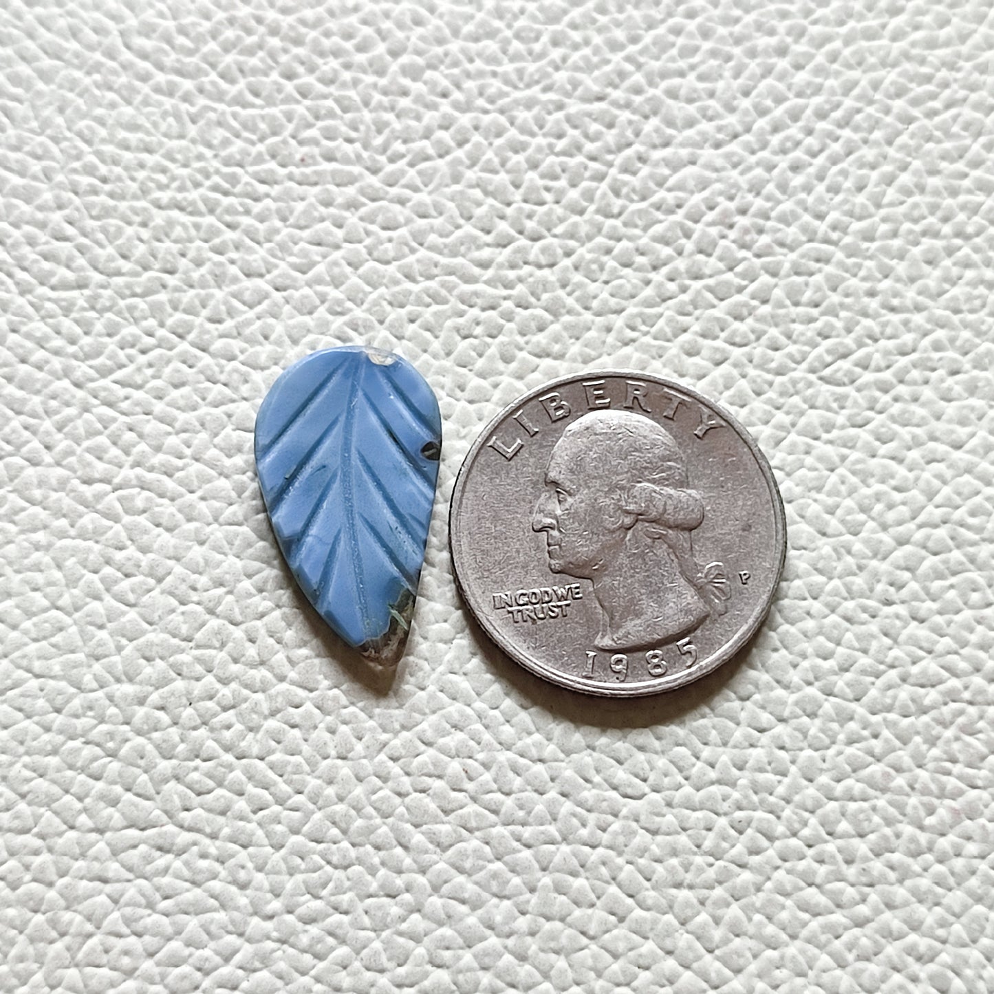Fine Quality Natural Blue Opal Carved Gemstone (A126)