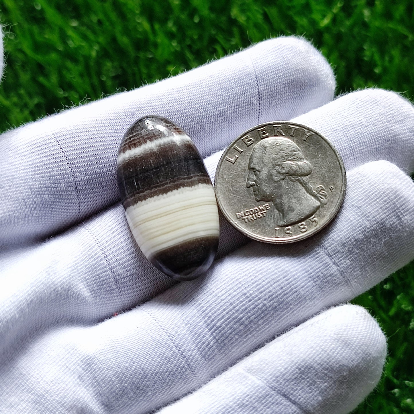 Natural Zebra Jasper Cabochon Gemstone (A137)