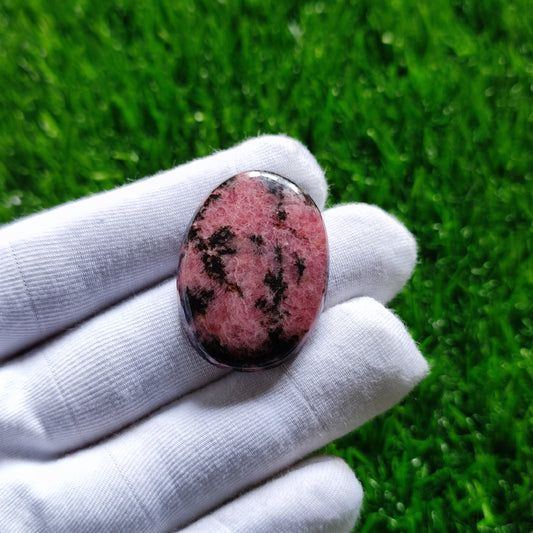 Natural Rhodonite Cabochon Gemstone (A140)