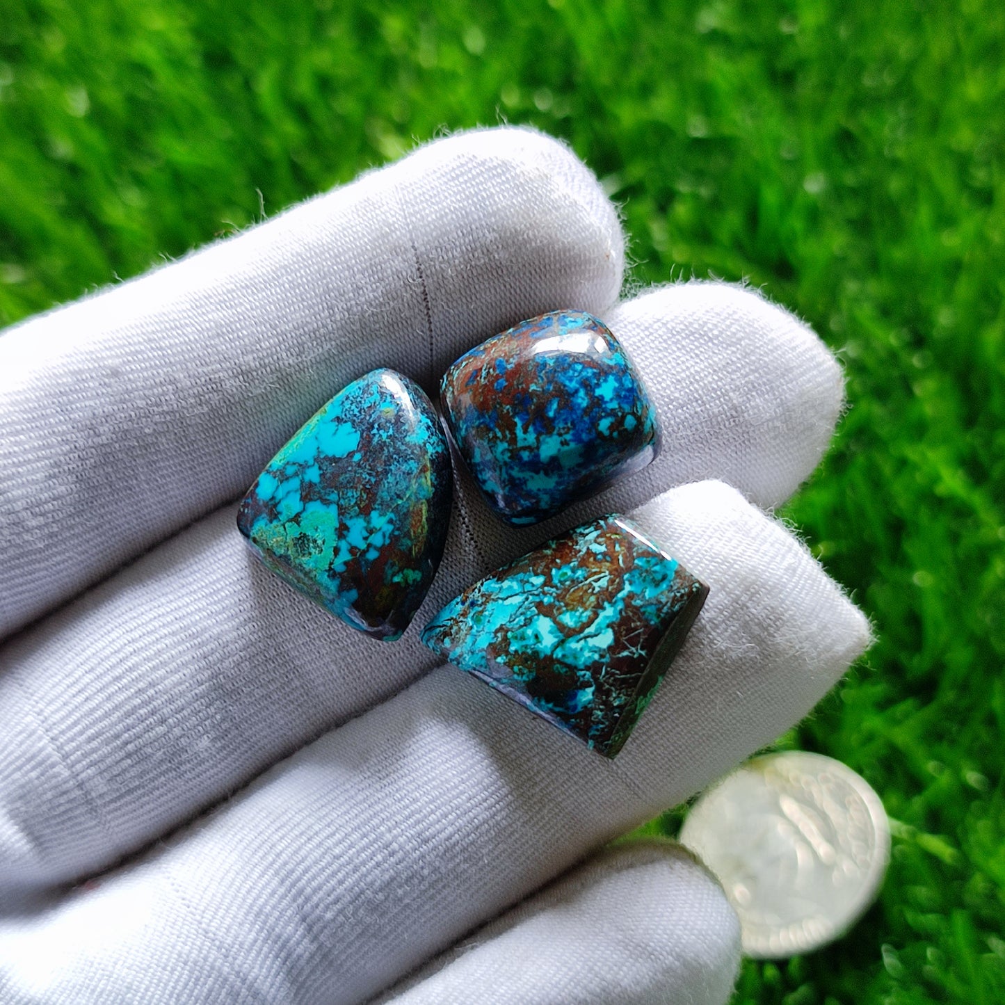 Natural Azurite Cabochon Gemstone (A144)