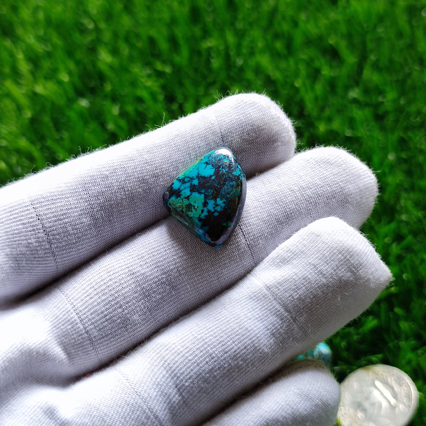 Natural Azurite Cabochon Gemstone (A144)