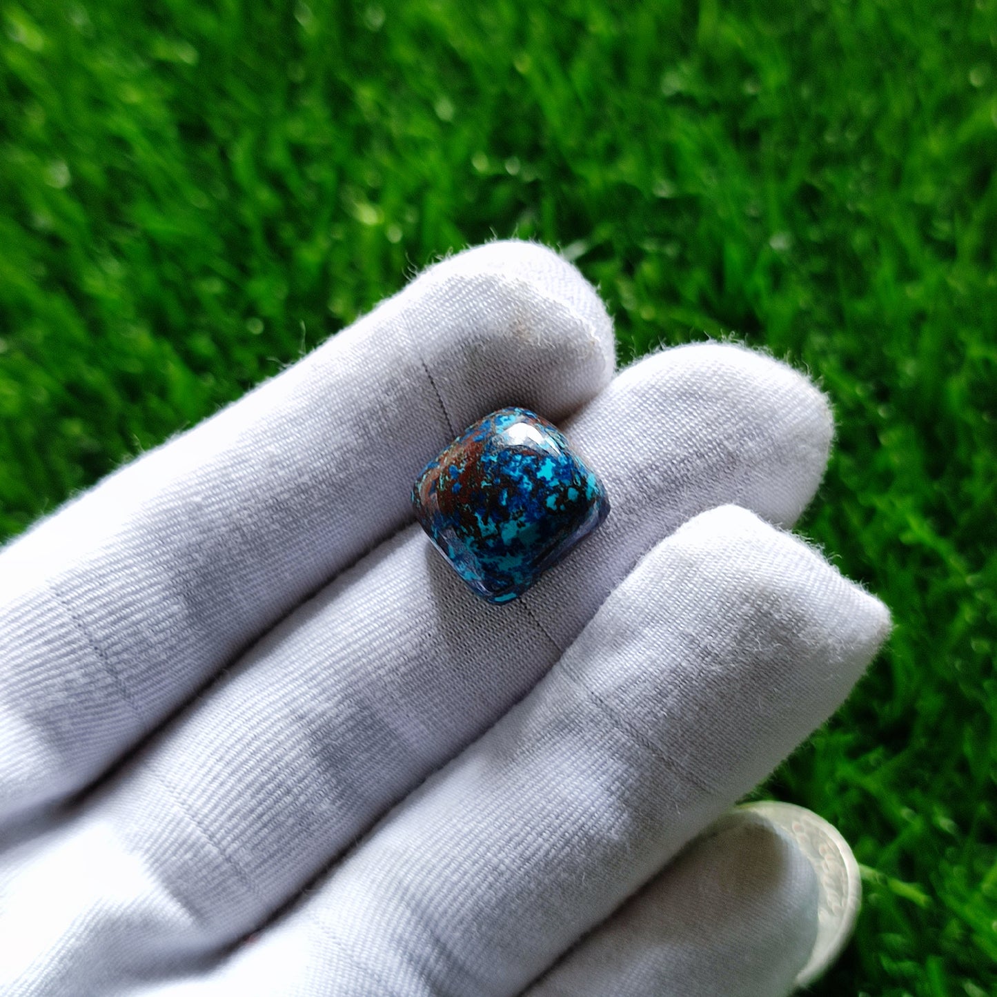 Natural Azurite Cabochon Gemstone (A144)