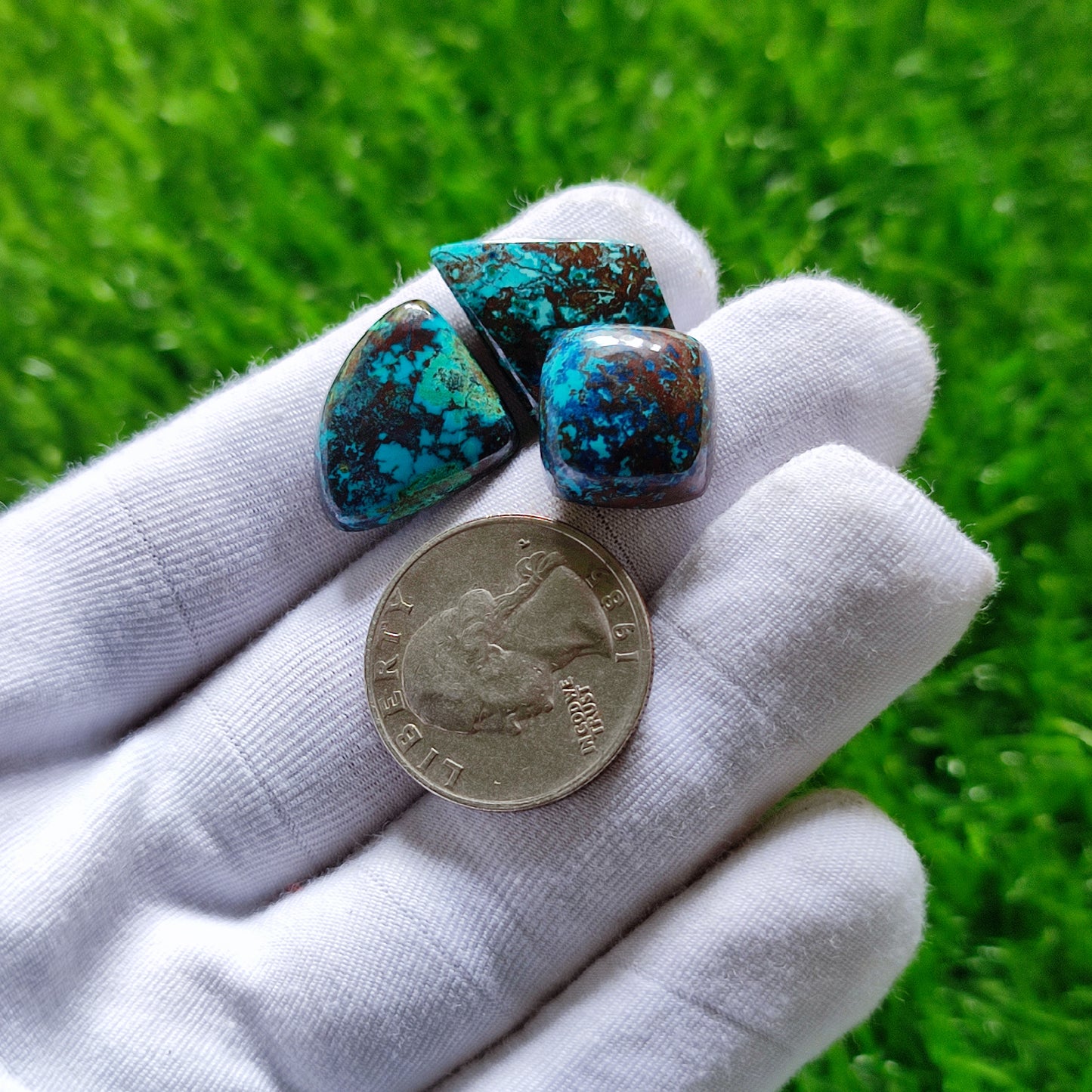 Natural Azurite Cabochon Gemstone (A144)