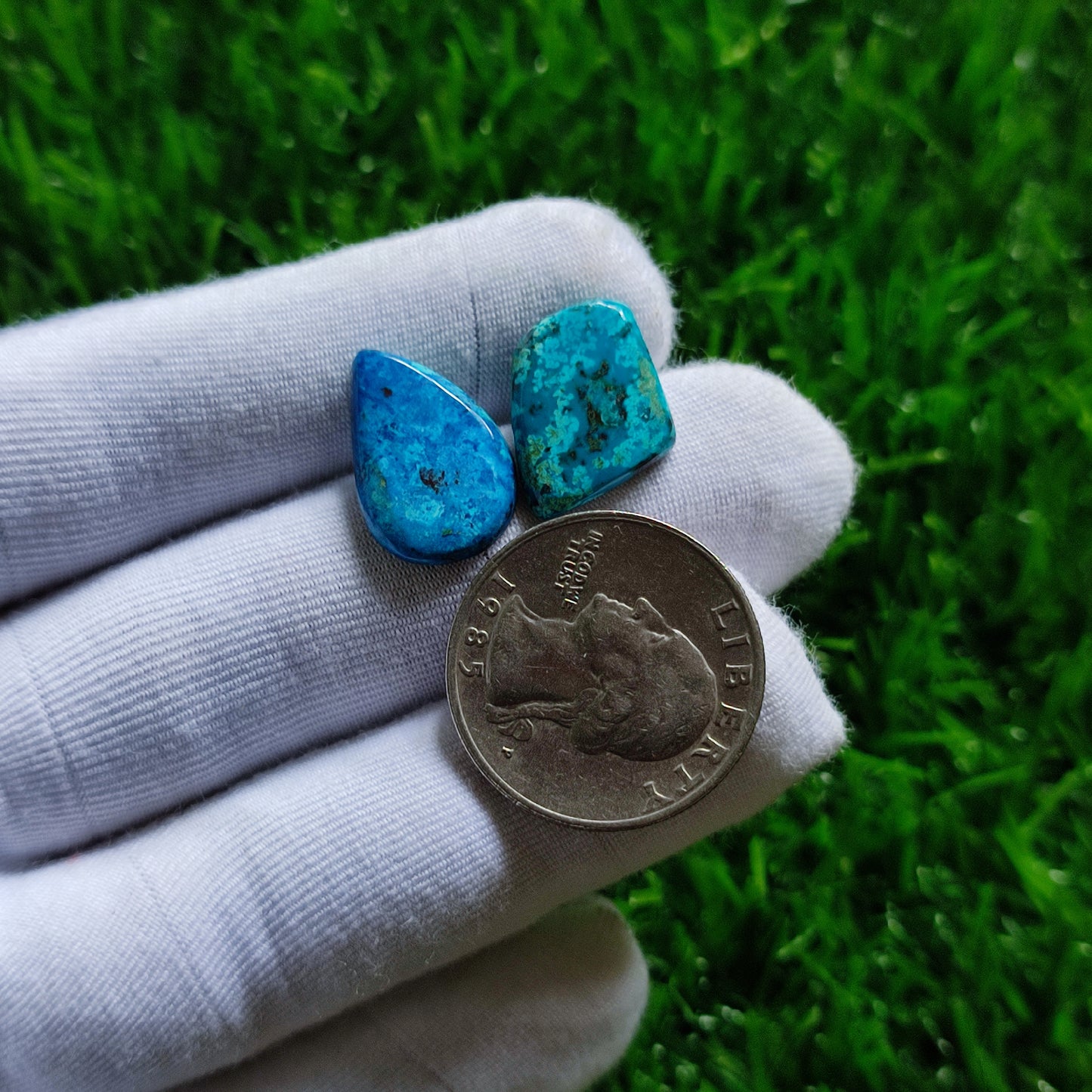 Natural Azurite Cabochon Gemstone (A143)