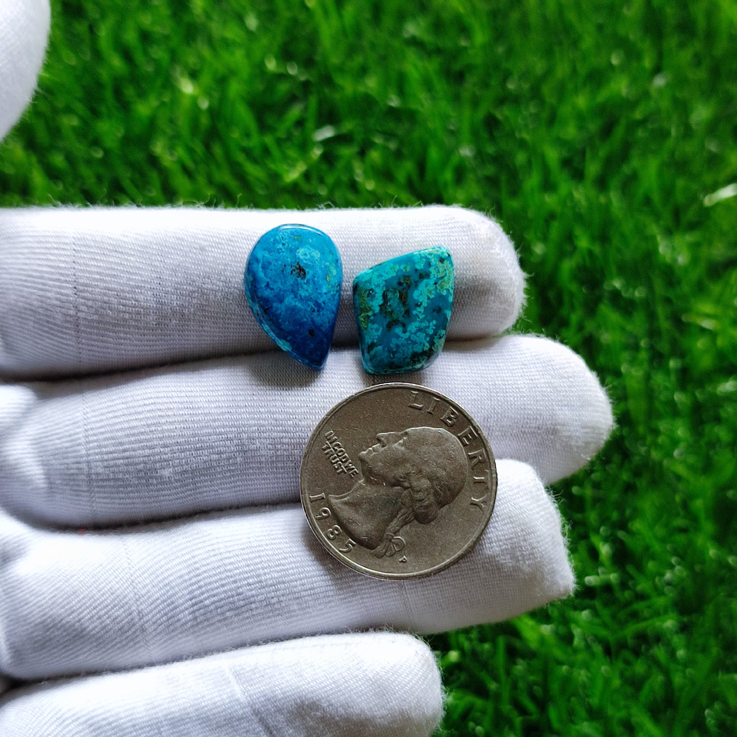 Natural Azurite Cabochon Gemstone (A143)