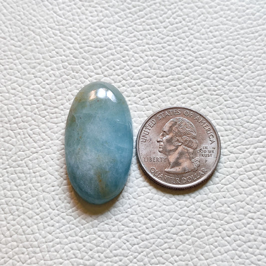 Natural Aquamarine Cabochon Gemstone (163)