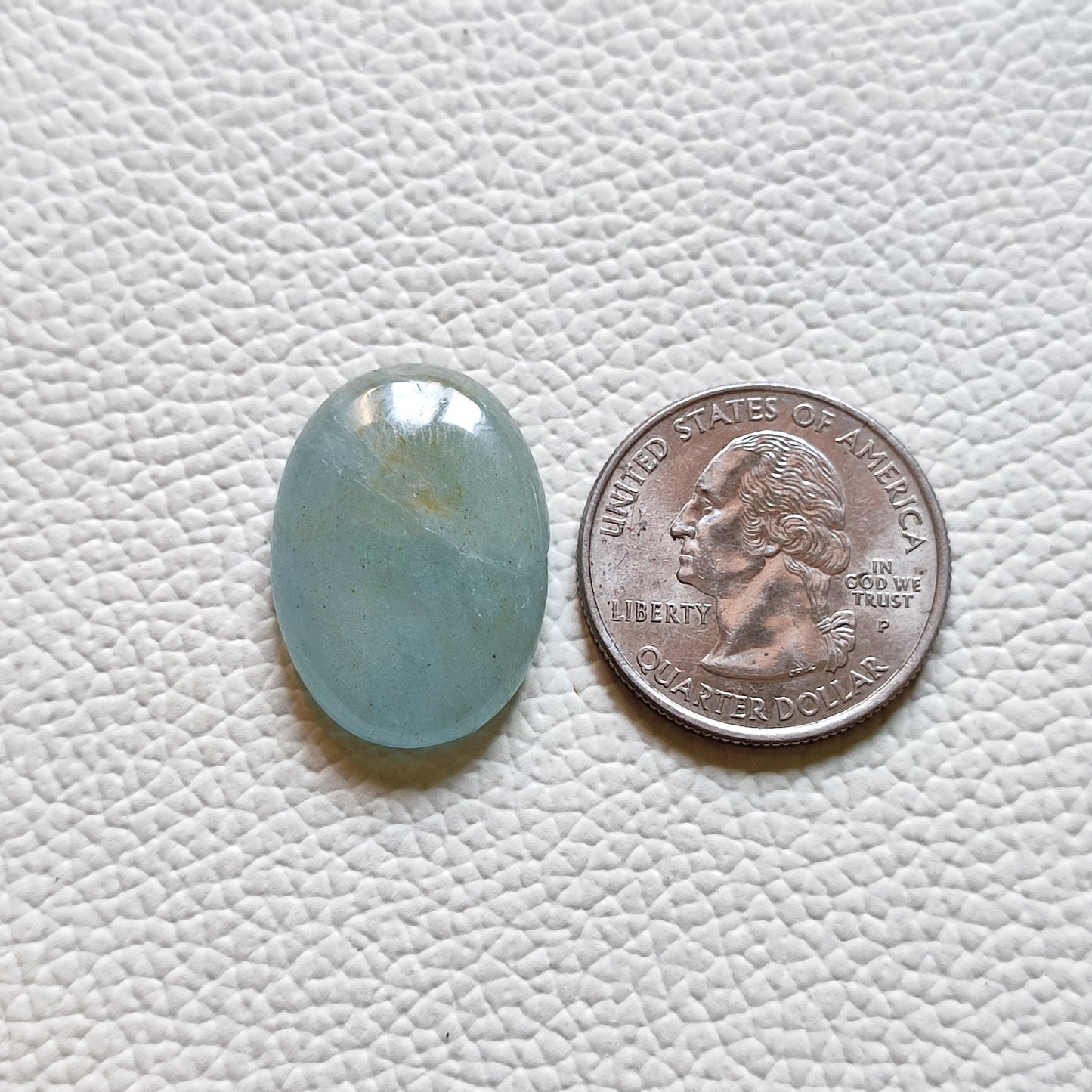 Natural Aquamarine Cabochon Gemstone (159)