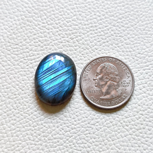 Natural Labradorite Cabochon Gemstone (174)