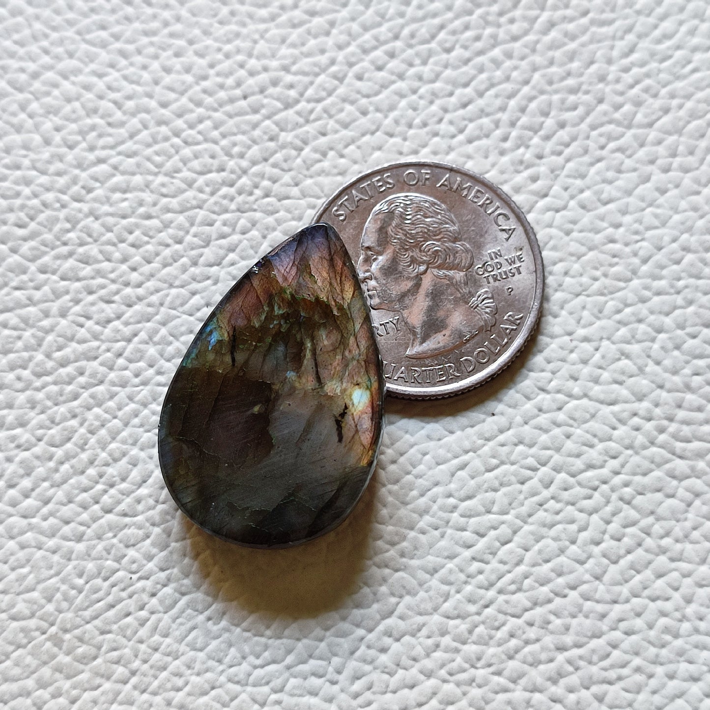 Natural Labradorite Cabochon Gemstone (175)