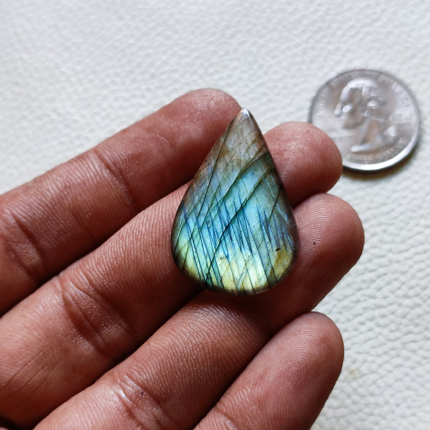 Natural Labradorite Cabochon Gemstone (180)