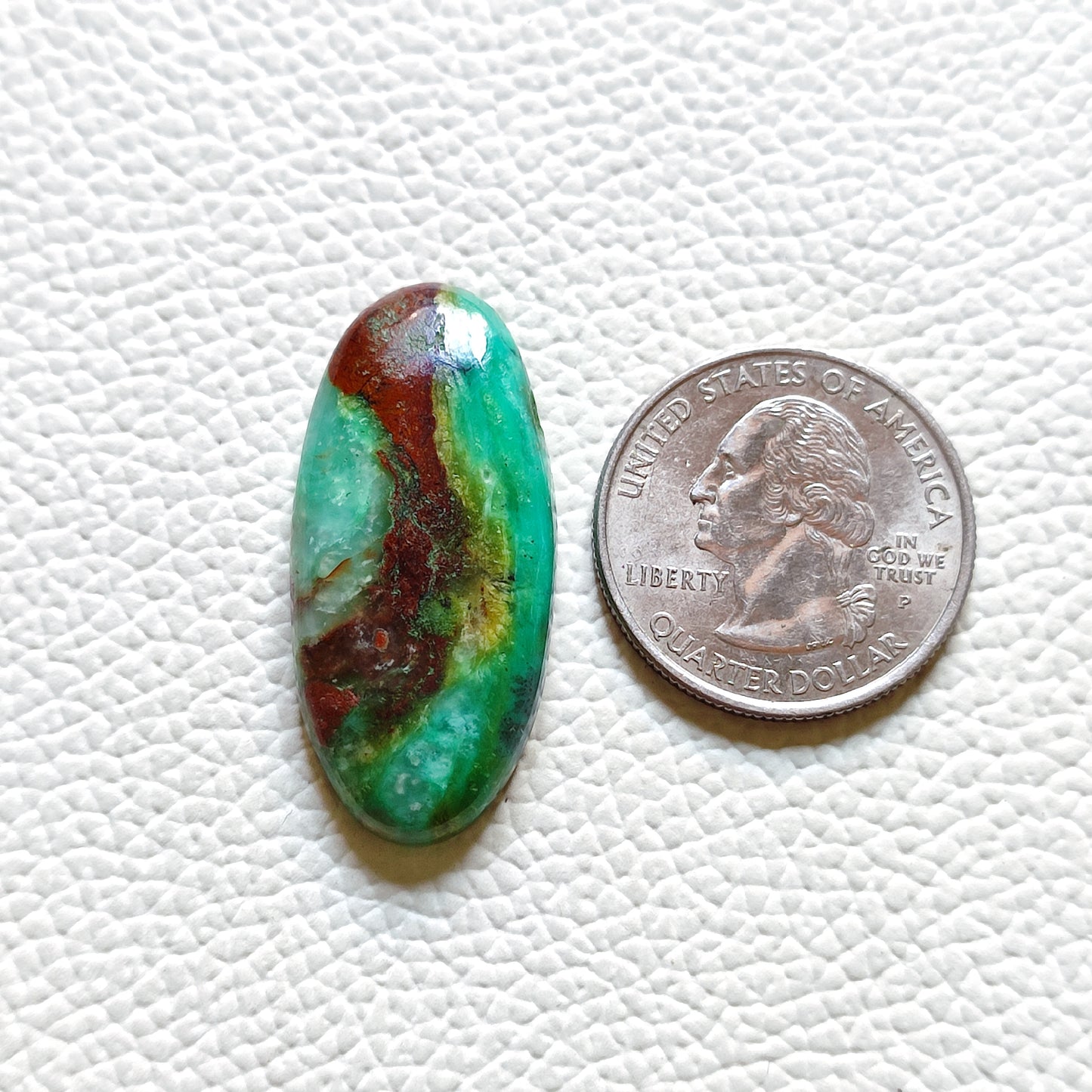 Natural Crysoprase Cabochon Gemstone (189)