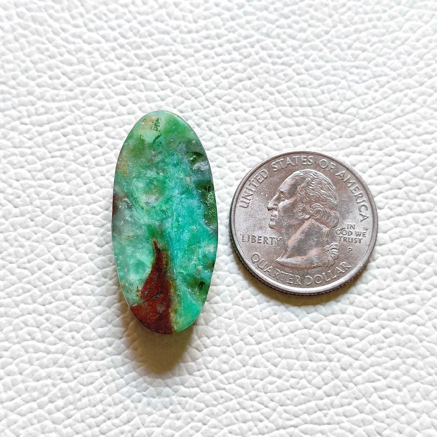 Natural Crysoprase Cabochon Gemstone (189)