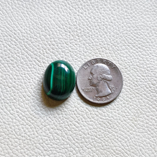 Natural Malachite Cabochon Gemstone (A210)