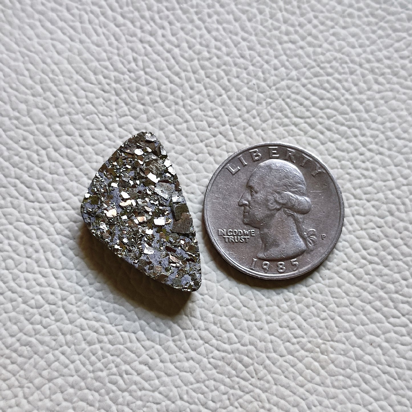 Natural Pyrite Druzy Cabochon Gemstone (A204)